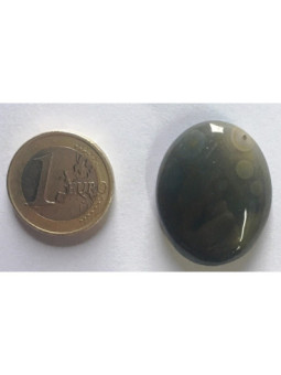 Mineral Oval 3,5 a 4,5 centímetros. Ágata Gris