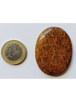 Mineral Oval 3,5 a 4,5 centímetros. Jaspe Leopardo