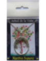 Colgante Árbol de la Vida en Circulo Mineral Ágata Gris