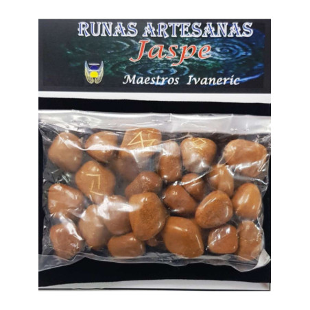 Runas de Jaspe Camello con Bolsa Guarda Runas