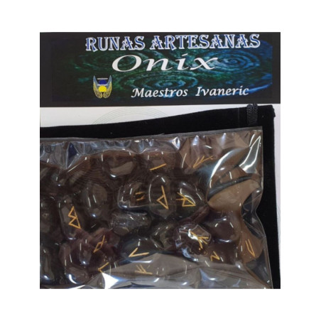 Runas de Onix con Bolsa Guarda Runas
