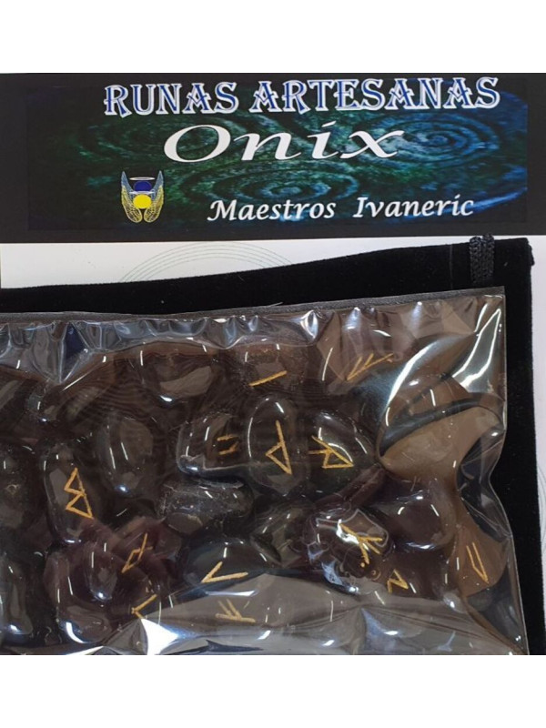 Runas de Onix con Bolsa Guarda Runas