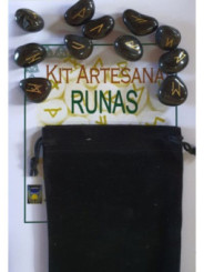 Runas de Onix, Bolsa Antelina y Libro de Instrucciones