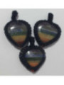 Corazón Mineral Artesanal con Red Tibetana