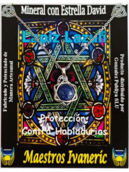 Colgante Estrella David con Lapizlázuli. Protección contra habladurías