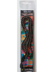 Mala Tibetano, 108 cuentas Hematites. 60cm