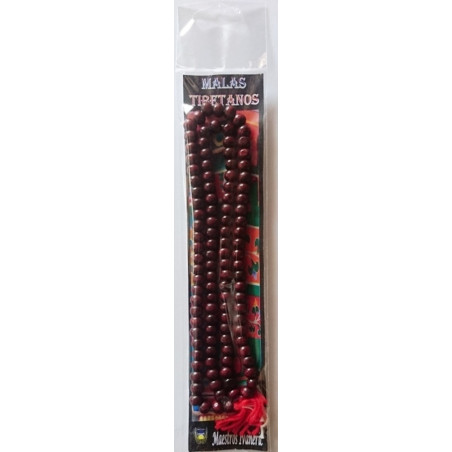 Mala Tibetano, 108 cuentas de Madera. 60cm