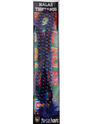 Mala Tibetano, 108 cuentas Lapizlazuli. 60cm