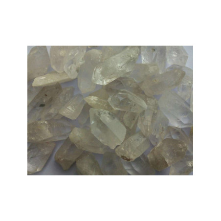 Puntas Cuarzo Cristal Bruto. Pequeñas de 1 a 3,5 cm