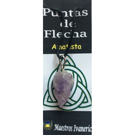 Colgante Punta de Flecha 3cm Mineral Amatista