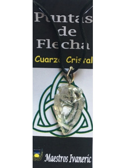 Colgante Punta de Flecha 3cm Mineral Cuarzo Cristal