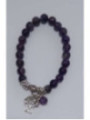 Pulsera Mineral Amatista con Árbol de la Vida