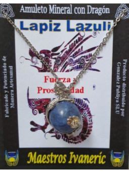 Colgante Dragón con Lapizlazuli. Fuerza y Prosperidad