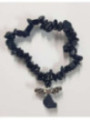 Pulsera Chip Mineral Turmalina negra con Ángel