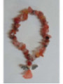 Pulsera Chip Mineral Carneola con Ángel